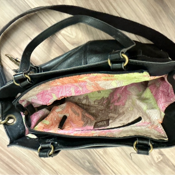 The Sak Black Leather Tote Bag - Picture 3 of 4